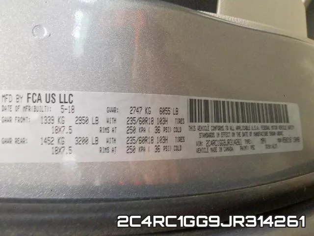 2C4RC1GG9JR314261 фото 2