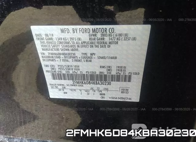 2FMHK6D84KBA30230 фото 10
