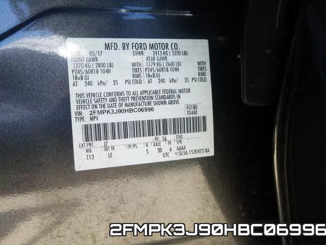 2FMPK3J90HBC06996 фото 2