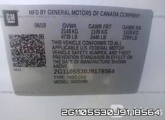 2G1105S30J9178564 фото 10