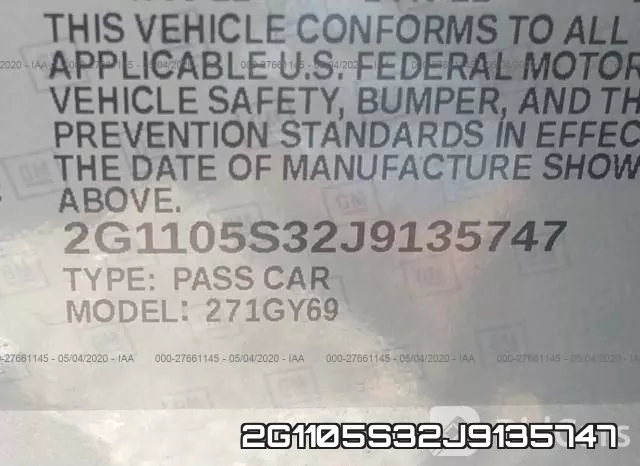2G1105S32J9135747 фото 10