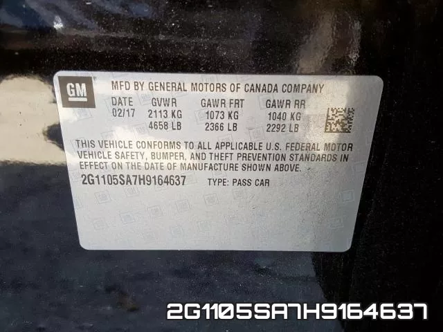 2G1105SA7H9164637 фото 2