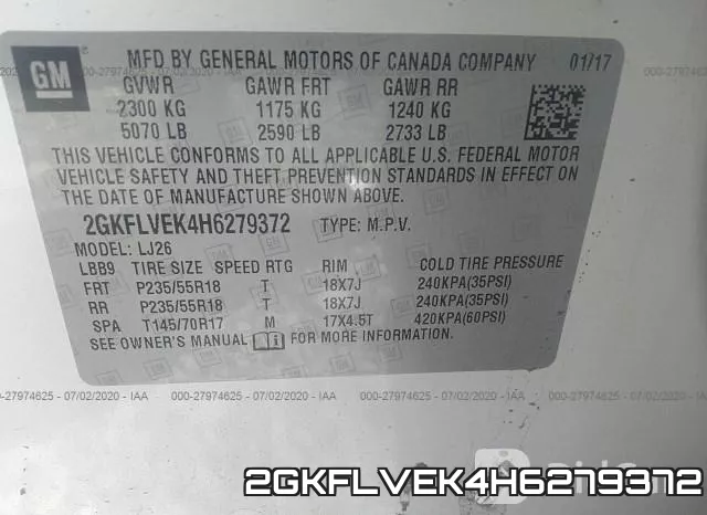 2GKFLVEK4H6279372 фото 10