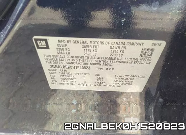 2GNALBEK0H1520823 фото 10