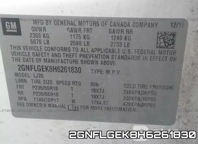 2GNFLGEK8H6261830 фото 10