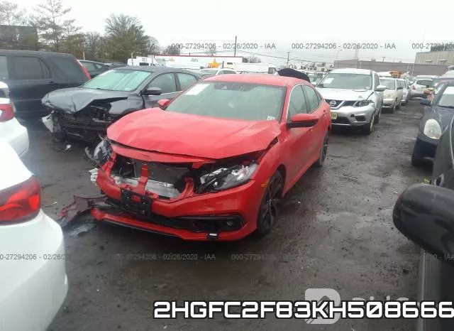 2HGFC2F83KH508666 фото 3