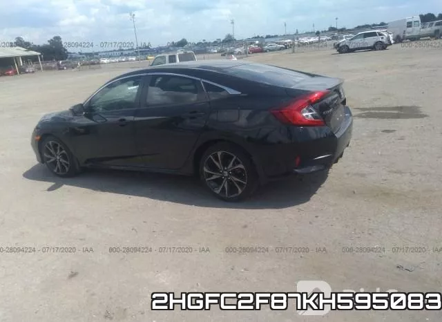 2HGFC2F87KH595083 фото 4
