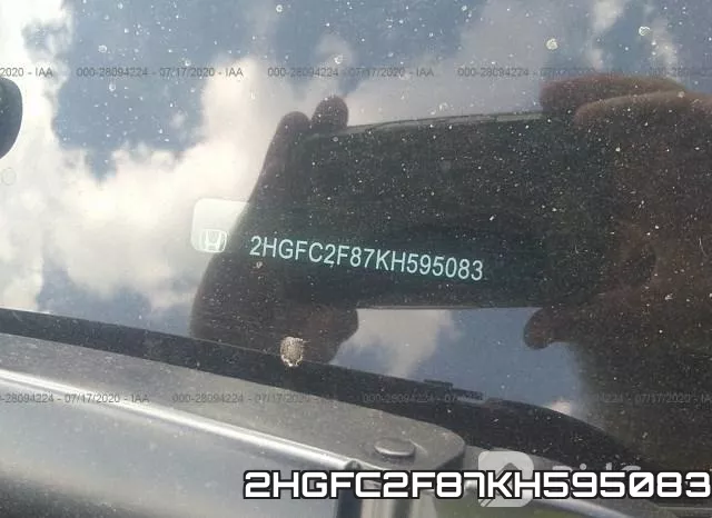 2HGFC2F87KH595083 фото 10