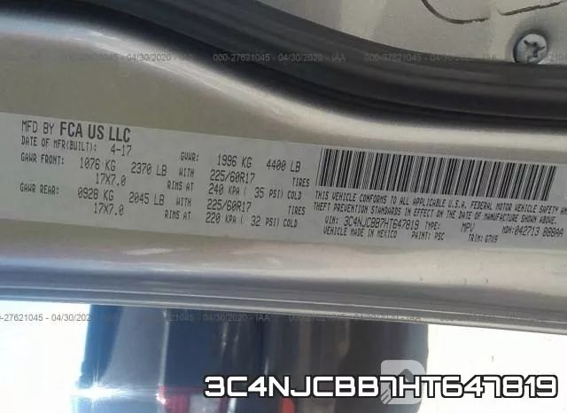 3C4NJCBB7HT647819 фото 10