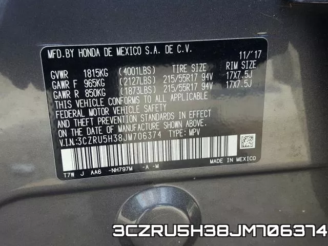 3CZRU5H38JM706374 фото 2