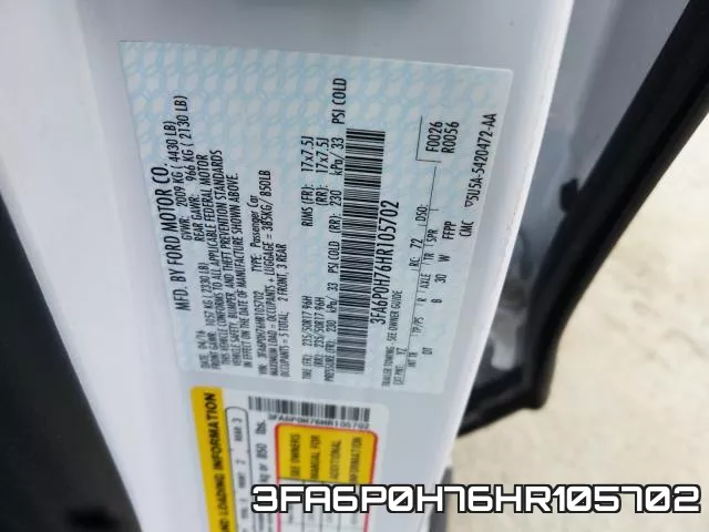 3FA6P0H76HR105702 фото 2