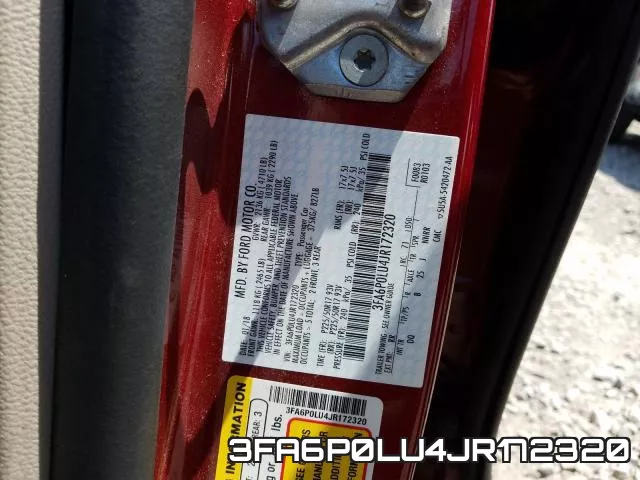 3FA6P0LU4JR172320 фото 2