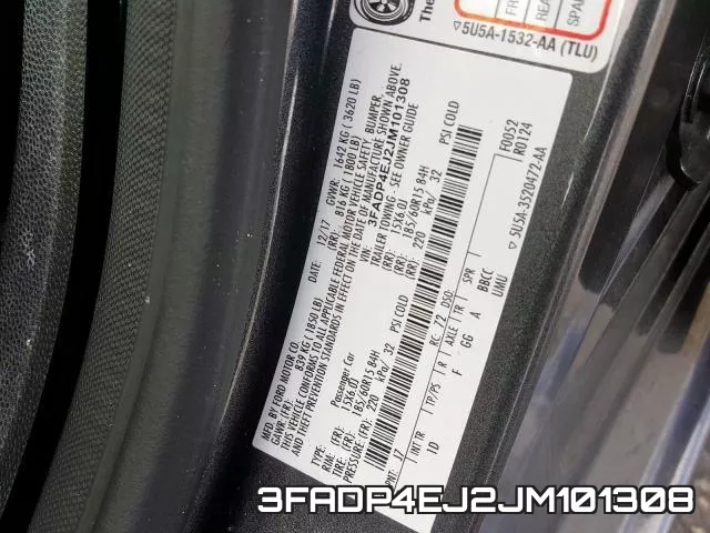 3FADP4EJ2JM101308 фото 2