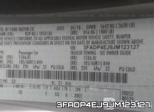 3FADP4EJ9JM123127 фото 10