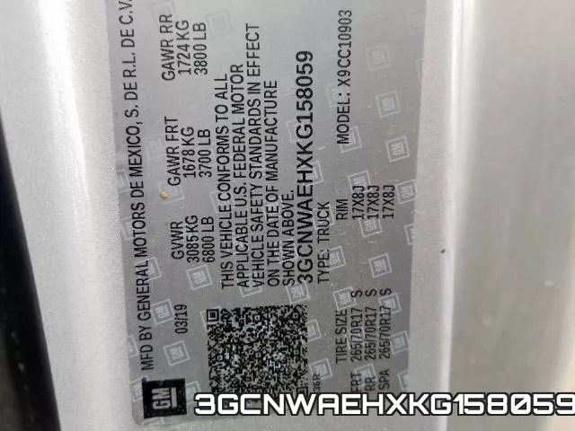 3GCNWAEHXKG158059 фото 2
