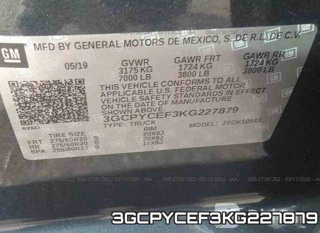 3GCPYCEF3KG227879 фото 10