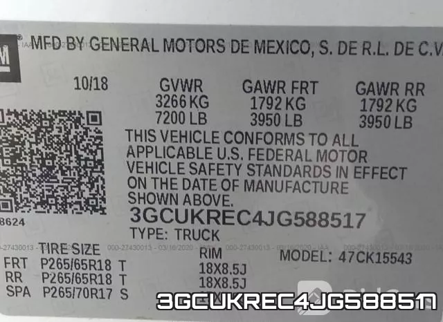 3GCUKREC4JG588517 фото 10
