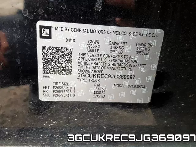 3GCUKREC9JG369097 фото 2