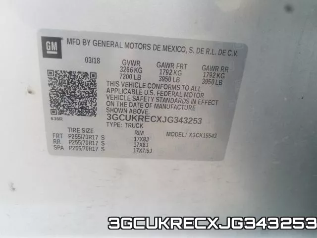 3GCUKRECXJG343253 фото 2