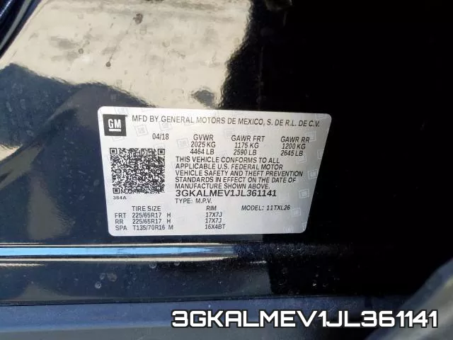 3GKALMEV1JL361141 фото 2