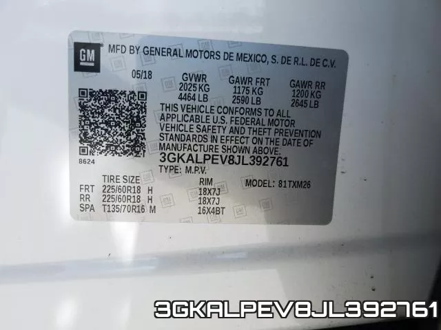 3GKALPEV8JL392761 фото 2