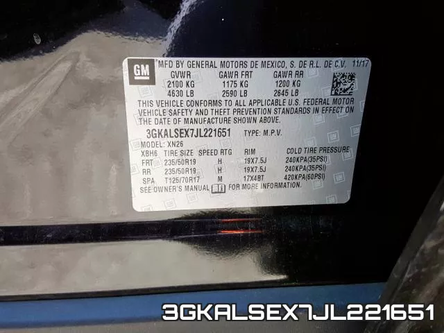 3GKALSEX7JL221651 фото 2