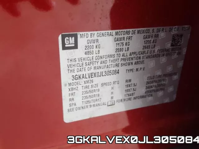 3GKALVEX0JL305084 фото 2