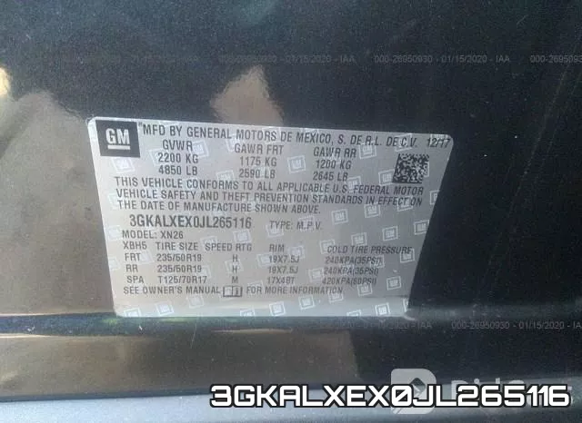 3GKALXEX0JL265116 фото 10