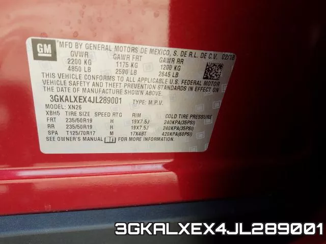 3GKALXEX4JL289001 фото 2