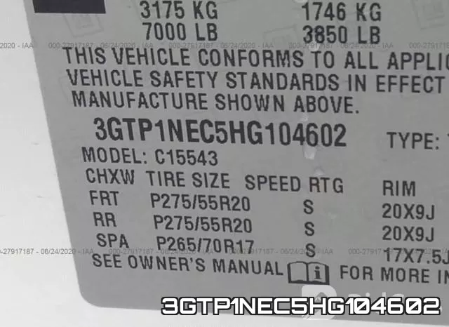 3GTP1NEC5HG104602 фото 10
