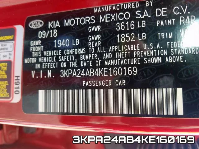 3KPA24AB4KE160169 фото 2