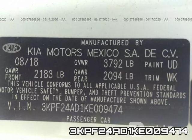 3KPF24AD1KE009474 фото 10