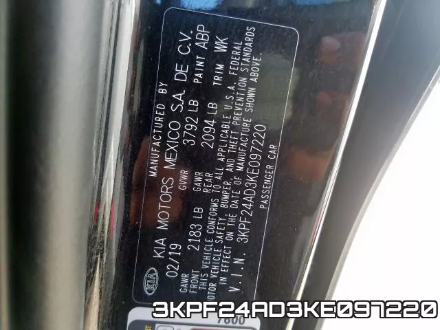 3KPF24AD3KE097220 фото 2