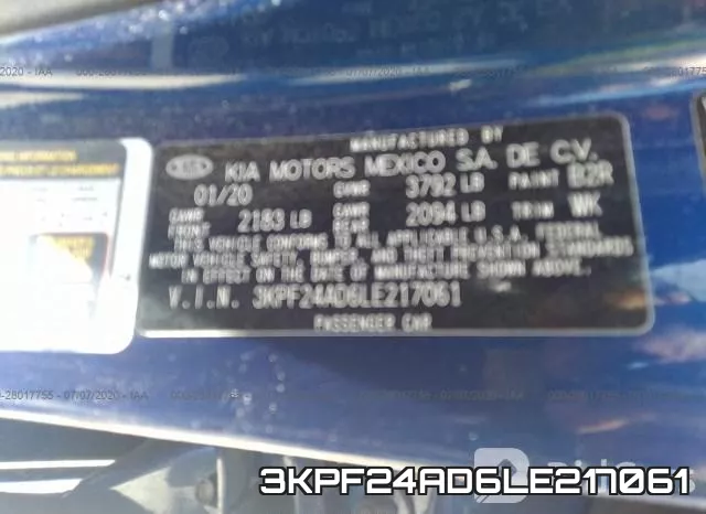 3KPF24AD6LE217061 фото 10