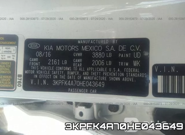 3KPFK4A70HE043649 фото 10