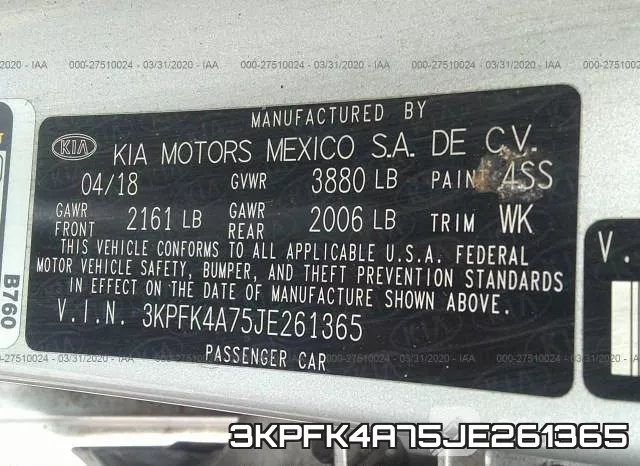 3KPFK4A75JE261365 фото 10