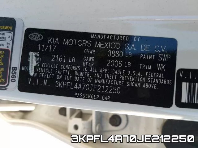 3KPFL4A70JE212250 фото 2