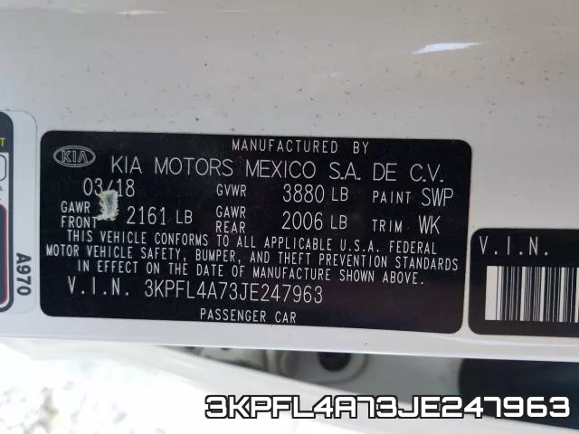 3KPFL4A73JE247963 фото 2