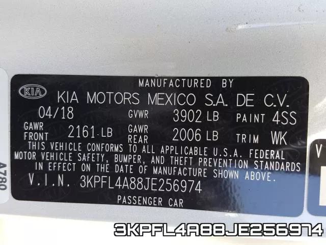 3KPFL4A88JE256974 фото 2