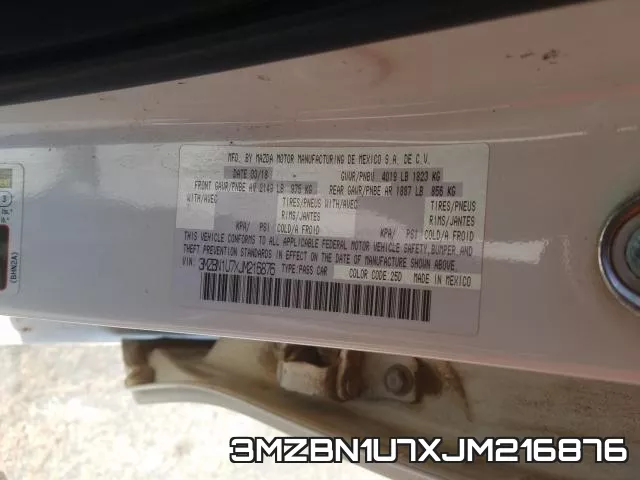 3MZBN1U7XJM216876 фото 2