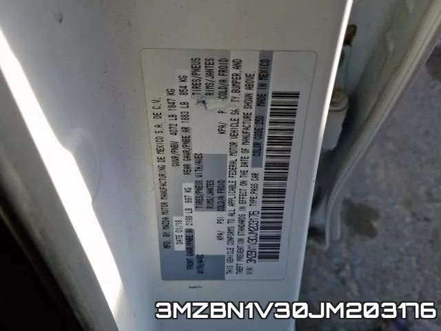 3MZBN1V30JM203176 фото 2