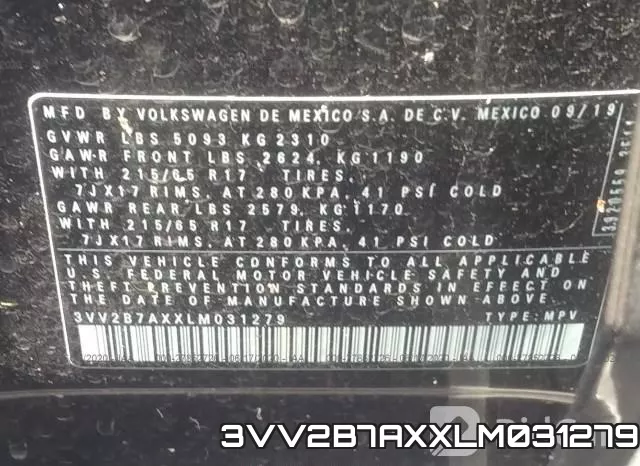 3VV2B7AXXLM031279 фото 10