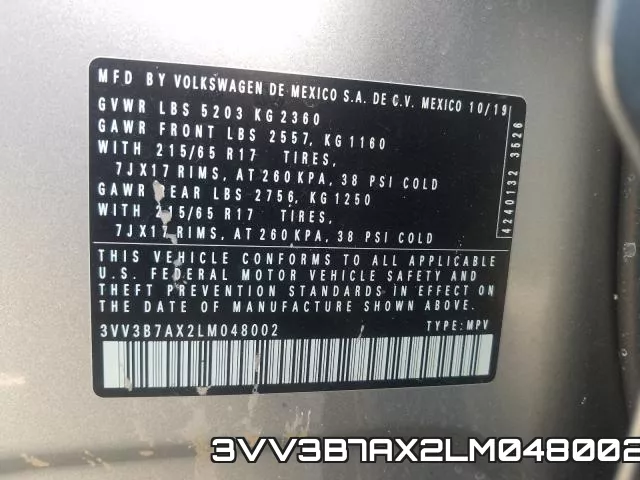 3VV3B7AX2LM048002 фото 2