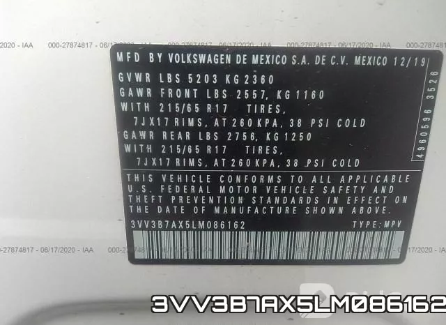 3VV3B7AX5LM086162 фото 10