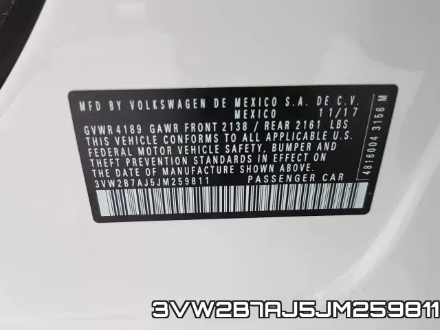 3VW2B7AJ5JM259811 фото 2