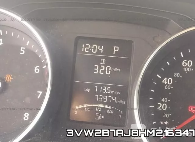 3VW2B7AJ8HM216347 фото 8