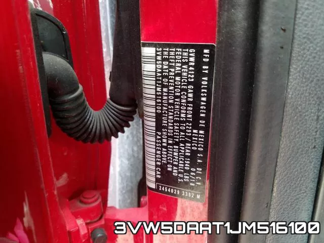 3VW5DAAT1JM516100 фото 2