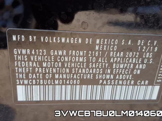 3VWCB7BU0LM014060 фото 2