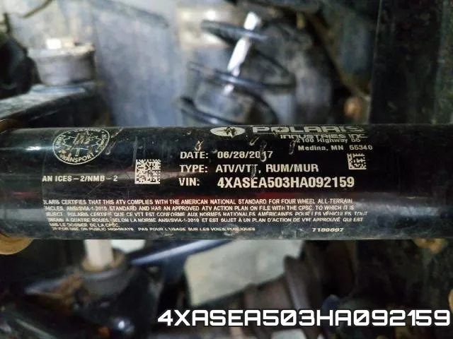 4XASEA503HA092159 фото 2