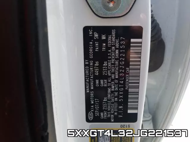 5XXGT4L32JG221537 фото 2